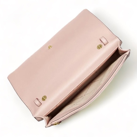 Michael Kors Blush Pink Crossbody Clutch Bag Purse - Picture 2 of 11